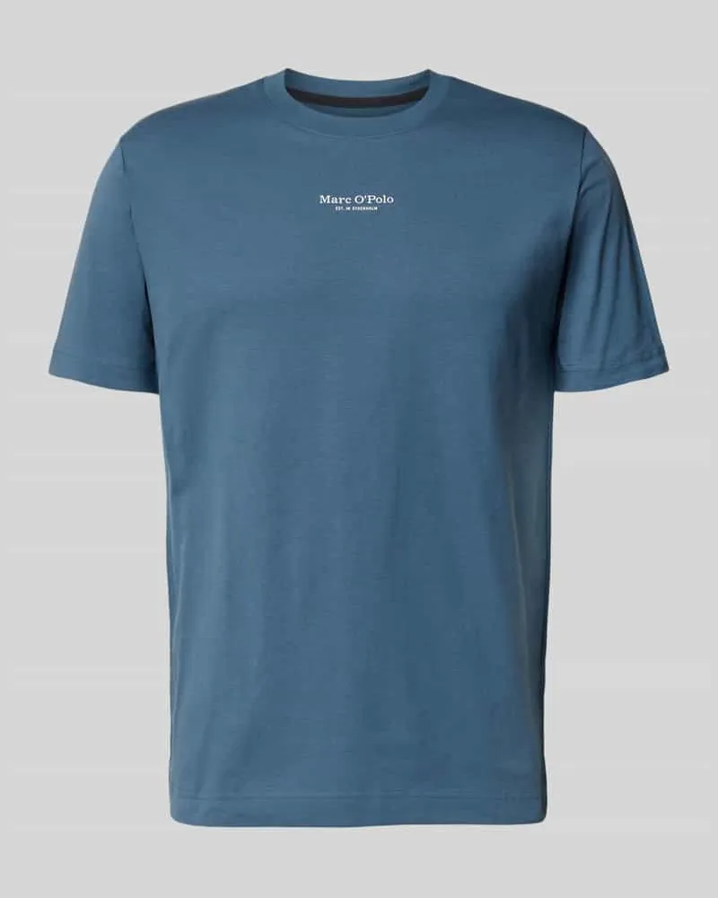 Marc O'Polo Regular Fit T-Shirt aus reiner Baumwolle Petrol