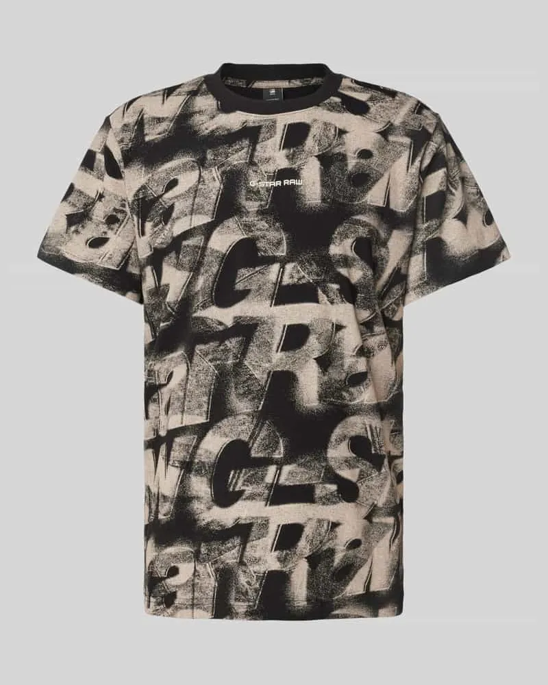 G-STAR RAW Loose Fit T-Shirt mit Label-Print 