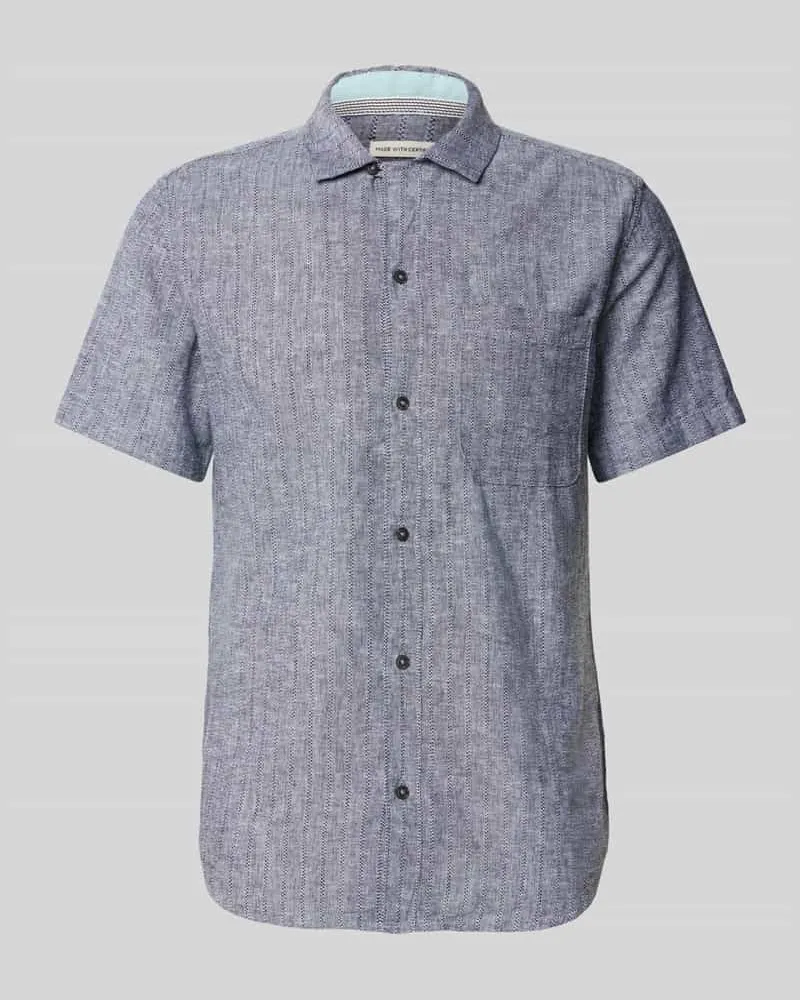 Tom Tailor Regular Fit Freizeithemden aus Leinen-Baumwoll-Mix 