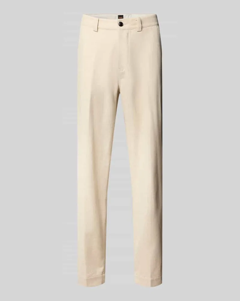 HUGO BOSS Tapered Chino aus Woll-Mix Modell 'CHINO-ST Sand