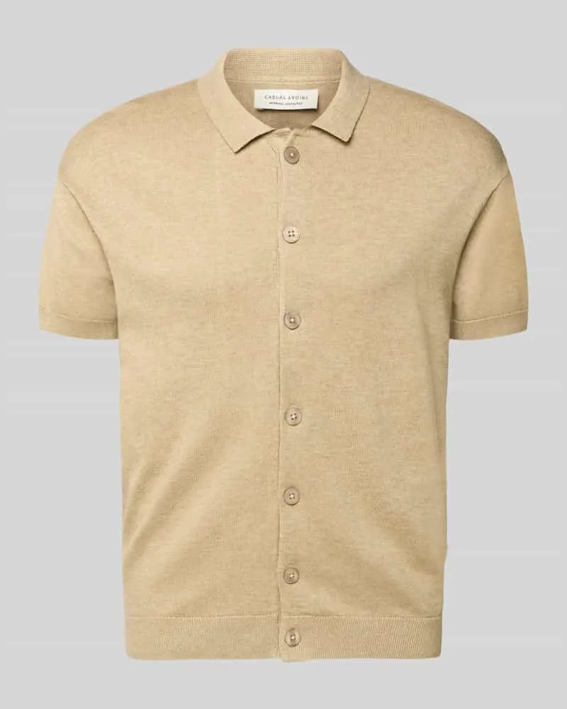 Casual Friday Freizeithemd mit 1/2-Arm Modell 'BELLS Taupe