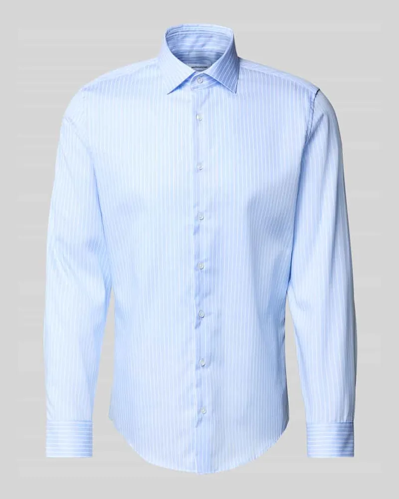 Seidensticker Slim Fit Business-Hemd mit Kentkragen Bleu