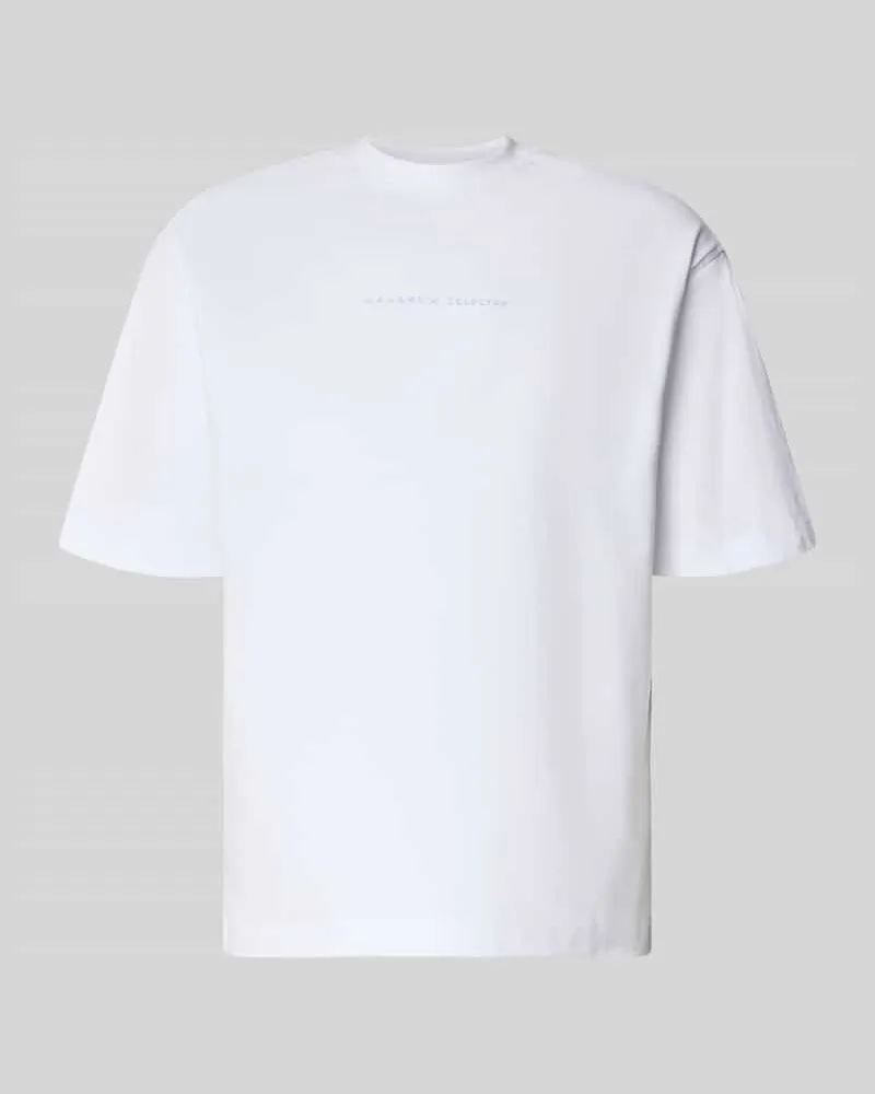 Selected Homme Relaxed Fit T-Shirt aus reiner Baumwolle Modell 'NORMAN Weiss