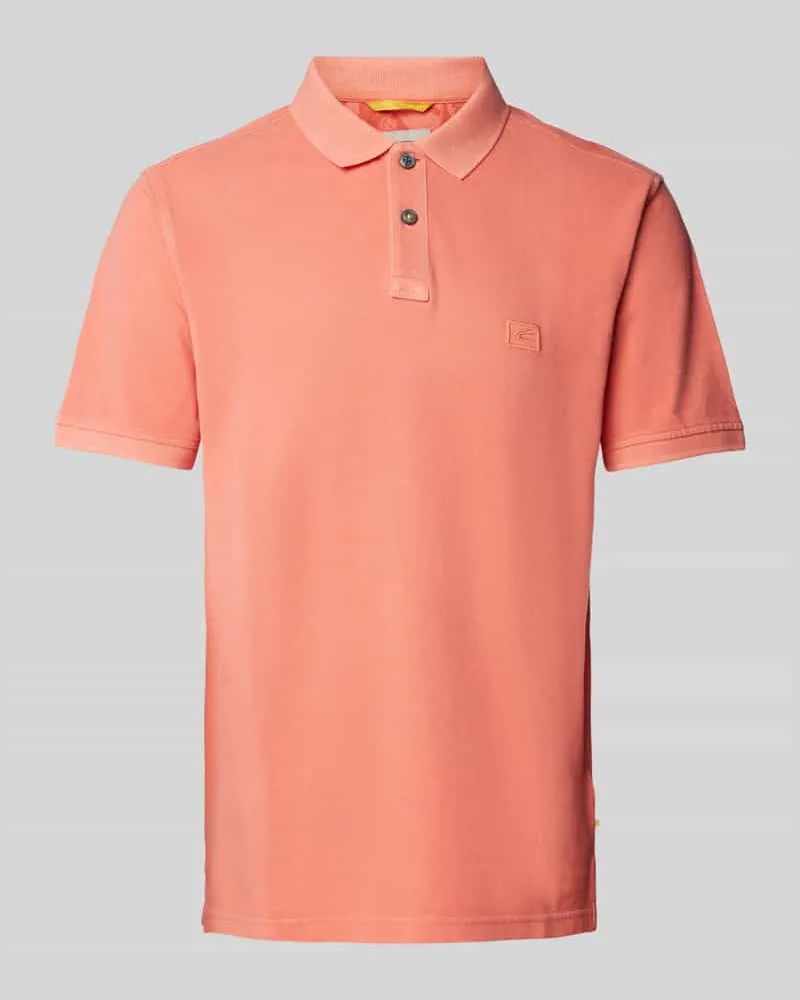 Camel Active Regular Fit Poloshirt mit Logo-Stitching Koralle
