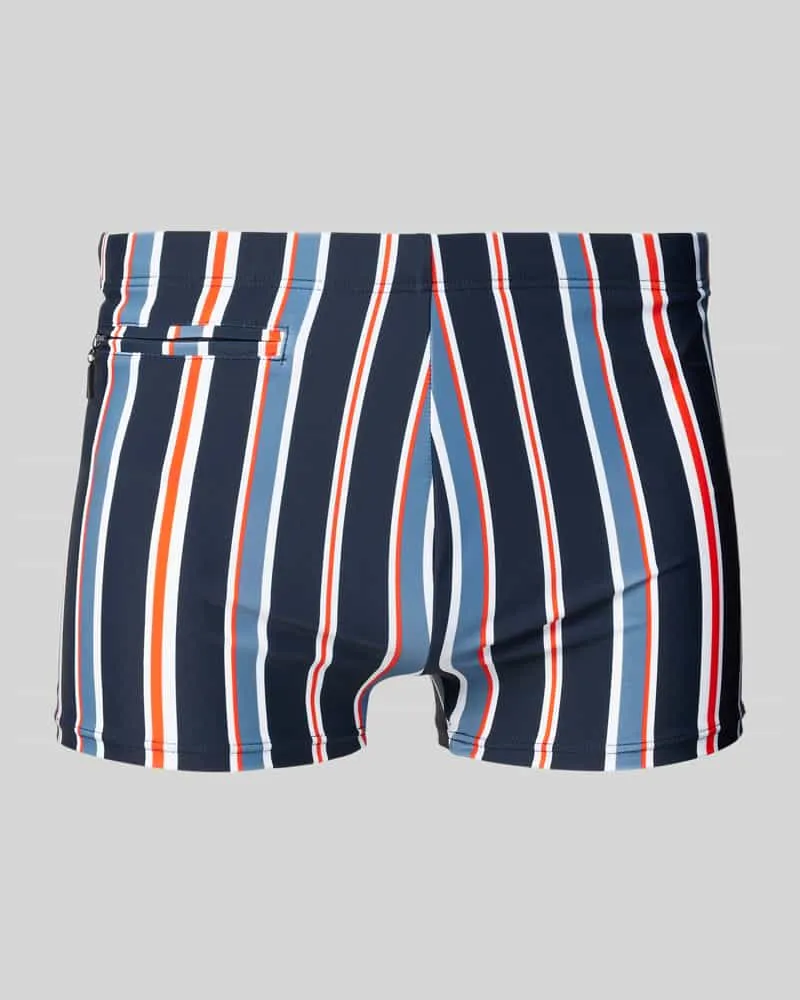 Schiesser Slim Fit Badehose mit Reißverschlusstasche Modell 'Ocean 