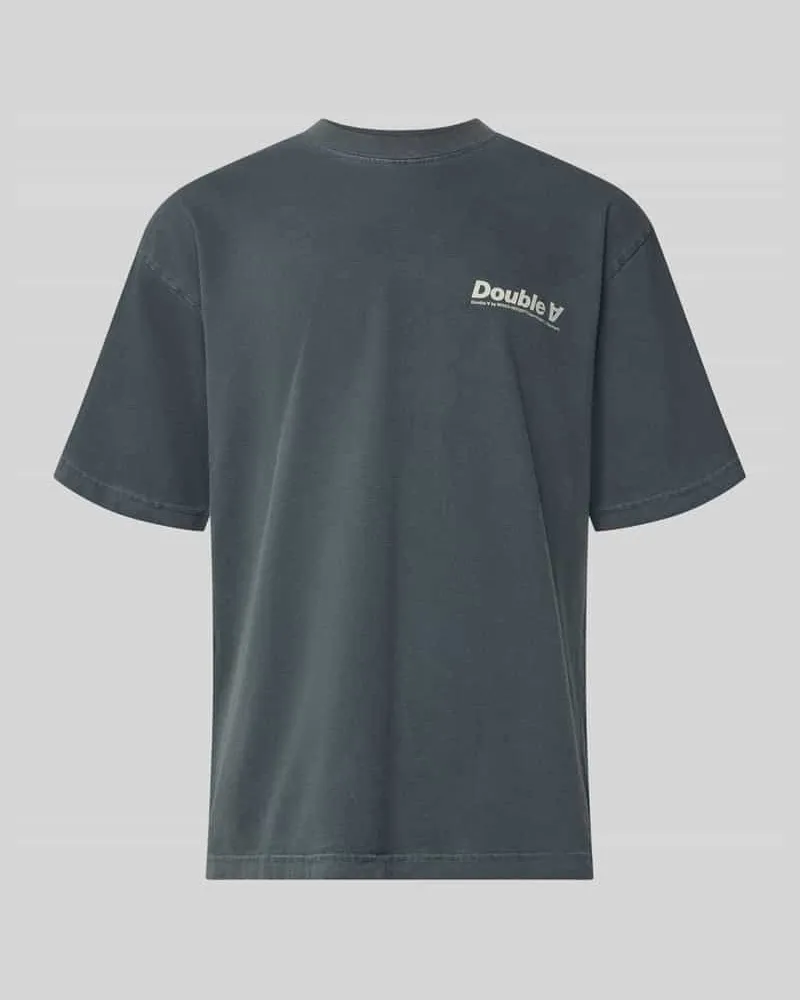 Wood Wood T-Shirt mit Rundhalsausschnitt Modell 'Liam Anthrazit