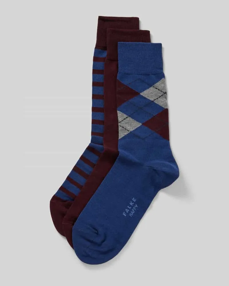 Falke Socken mit Rippenbündchen im 3er-Pack Modell 'Happy Box 