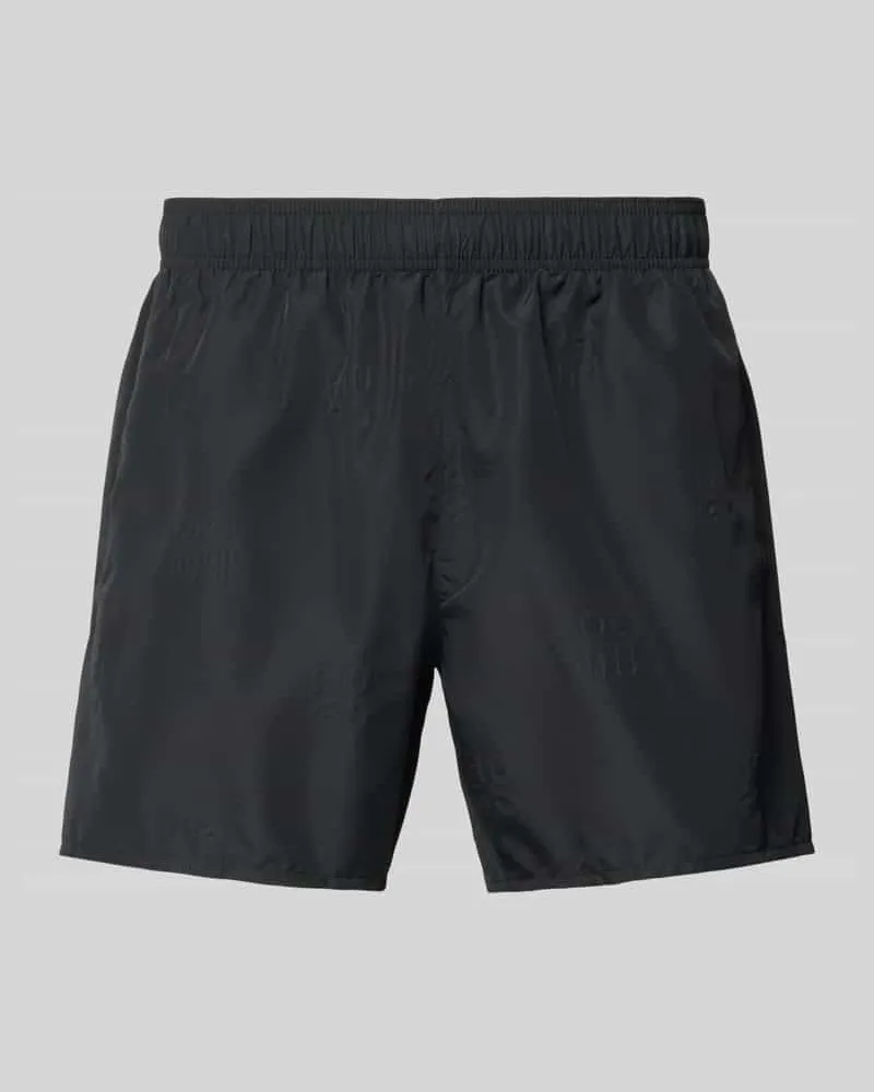 HUGO BOSS Badehose mit Allover-Muster Modell 'TONAL_LOGO Black