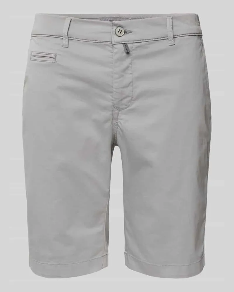 Pierre Cardin Bermudas in unifarbenem Design Mittelgrau