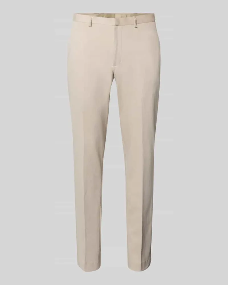 McNeal Slim Fit Hose aus Viskose-Mix Modell 'Harold Beige