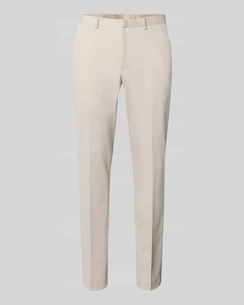 McNeal Slim Fit Hose aus Viskose-Mix Modell 'Harold Beige