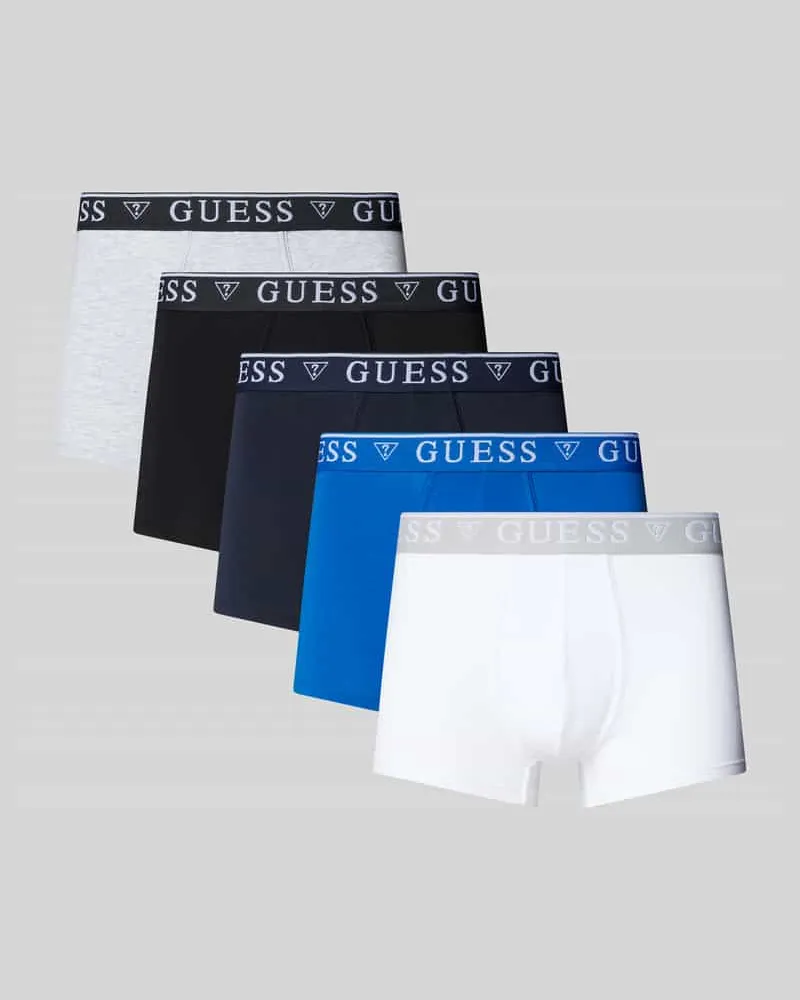 Guess Trunks mit Label-Bund im 5er-Pack 