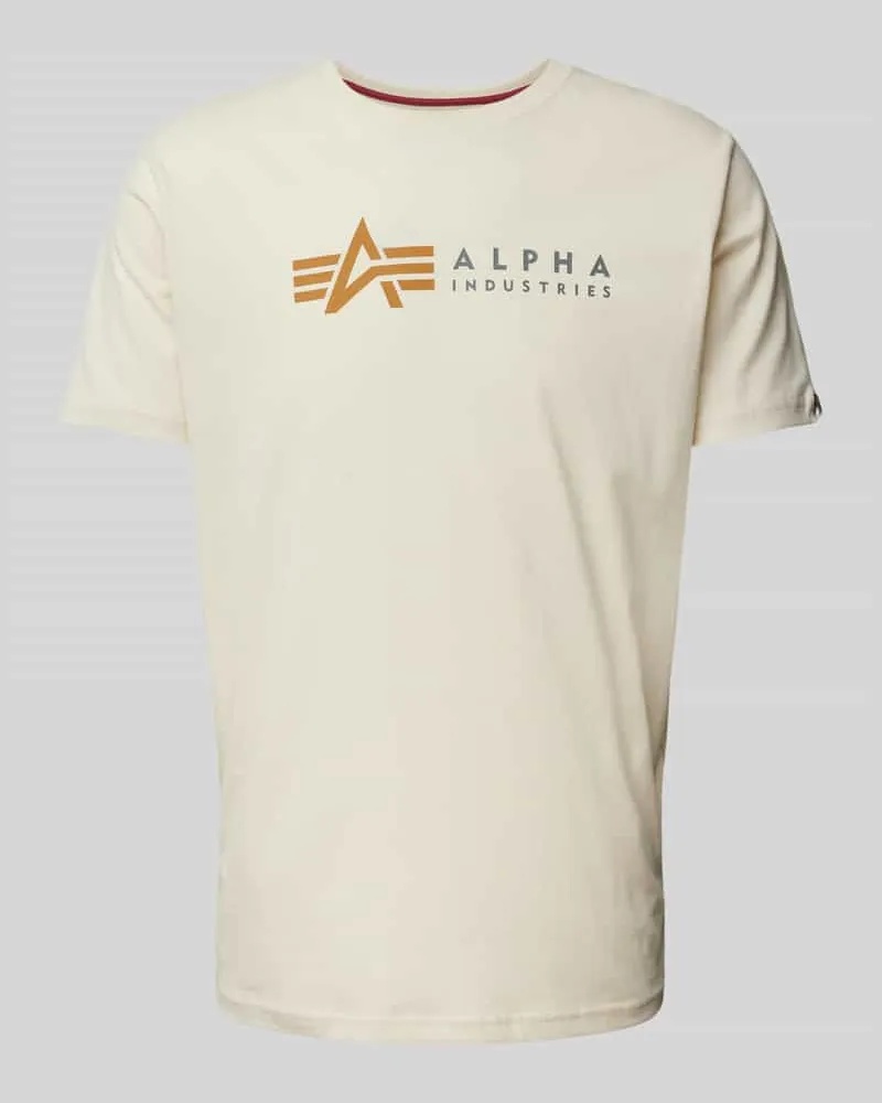 Alpha Industries T-Shirt mit Label-Print 