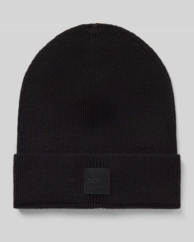 HUGO BOSS Mütze aus Schurwoll-Mix Modell ''Foxxy_Hat Black