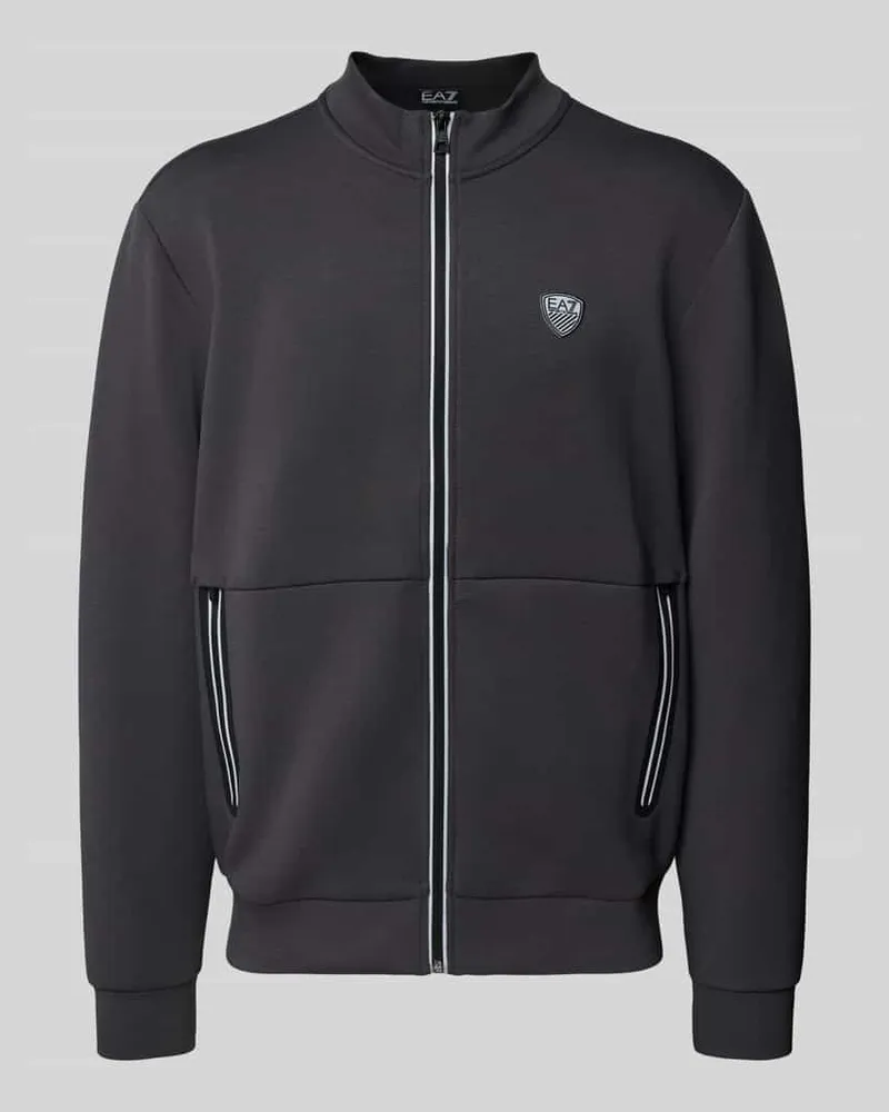 EA7 Sweatjacke mit Label-Patch Modell 'TRAIN PREMIUM SHIELD 