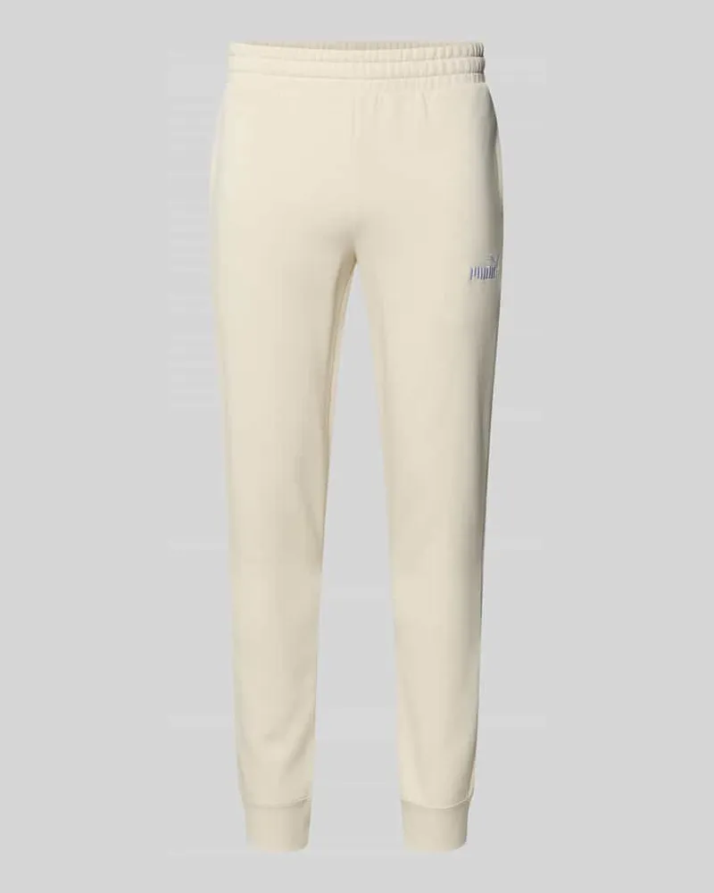 Puma Sweatpants mit Label-Stitching Offwhite