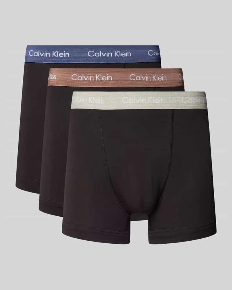 Calvin Klein Trunks mit Logo-Bund im 3er-Pack 
