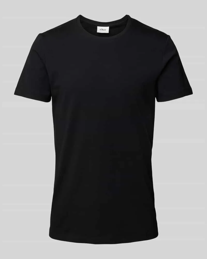 S.Oliver Regular Fit T-Shirt mit Rundhalsausschnitt 