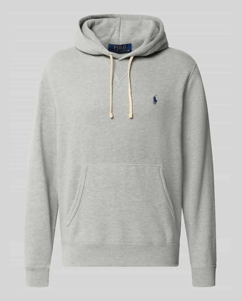 Ralph Lauren Regular Fit Hoodie aus Baumwoll-Mix Hellgrau