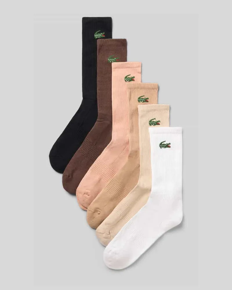 Lacoste Socken aus Baumwoll-Mix im 6er-Pack Sand