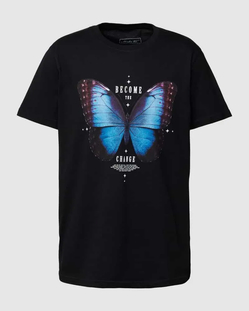 Mister Tee T-Shirt mit Motiv-Print Modell 'Become the Change 