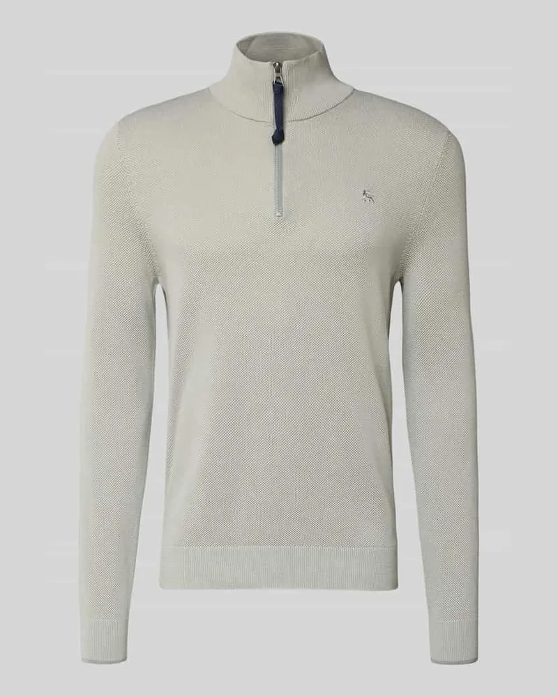 Lerros Strickpullover mit Troyer-Kragen Lind