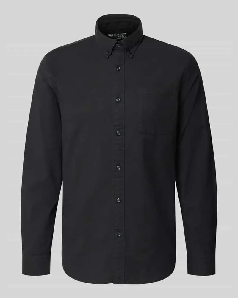 Selected Homme Regular Fit Freizeithemd aus Baumwoll-Mix Modell 'REGRICK 