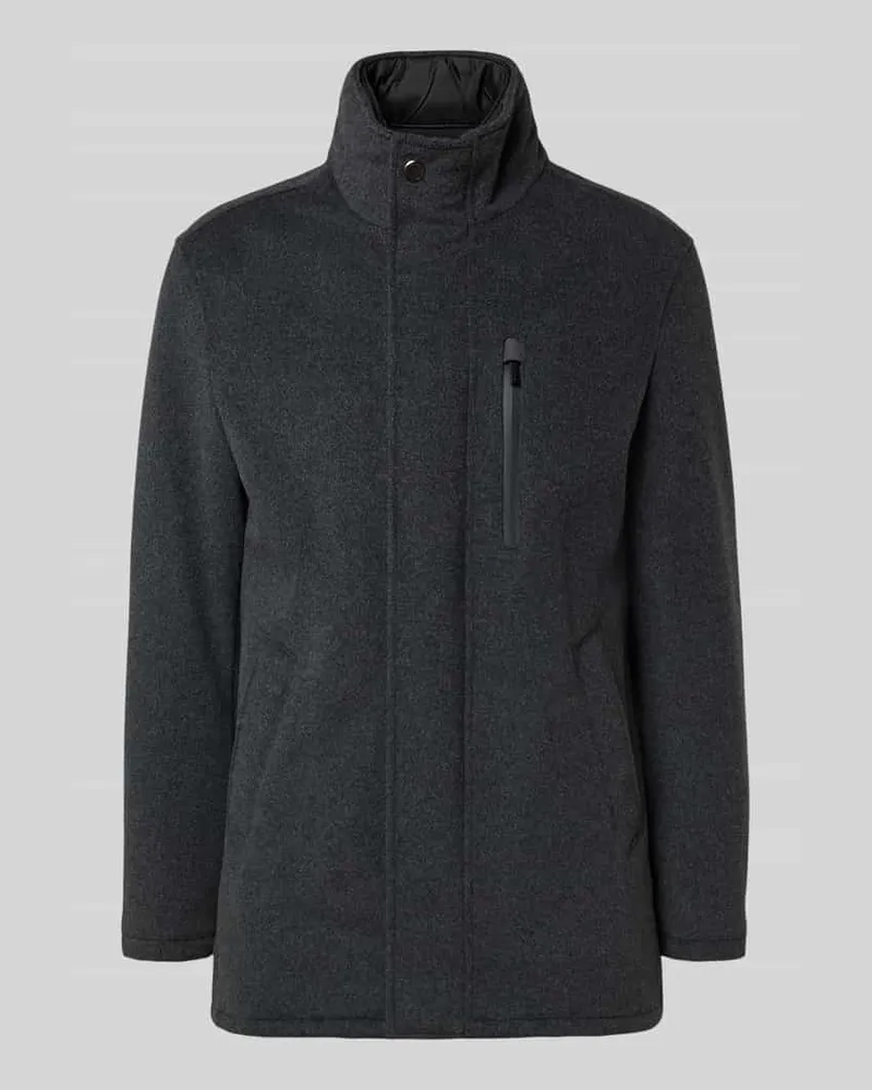 Bugatti Jacke mit Stehkragen Graphit