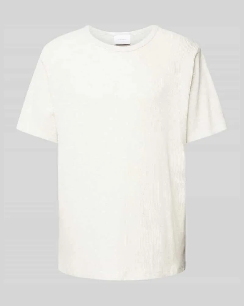 Rotholz T-Shirt mit Strukturmuster Modell 'Waffle 