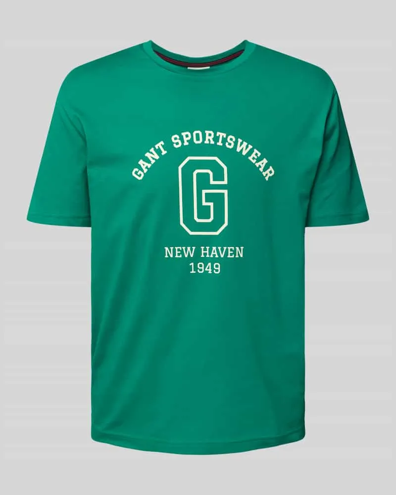 Gant T-Shirt mit Label-Print 