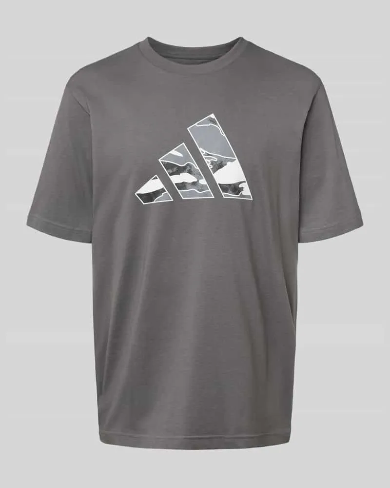 adidas T-Shirt mit Label-Print 