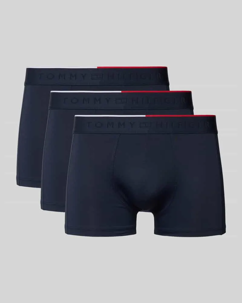 Tommy Hilfiger Trunks mit elastischem Logo-Bund im 3er-Pack 
