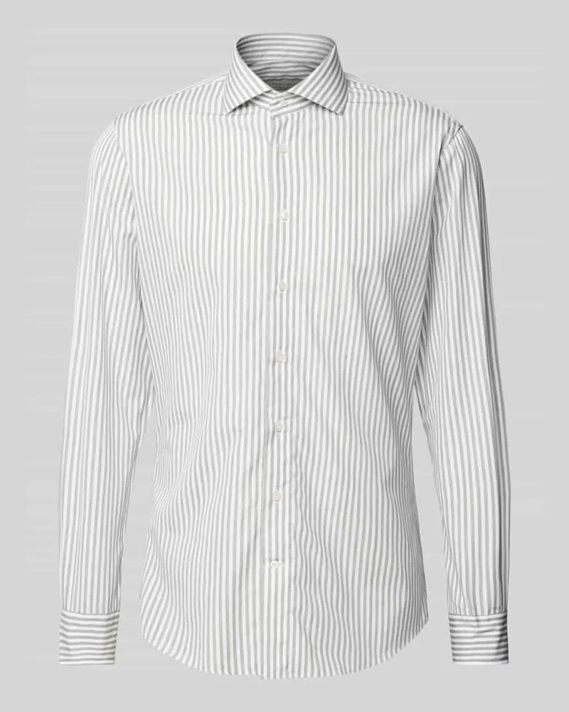 Profuomo Regular Fit Business-Hemd mit Haifischkragen Modell 'Cutaway Schilf