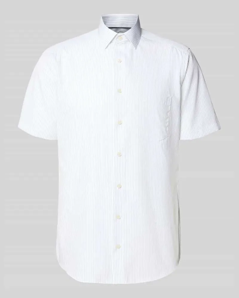 Olymp Modern Fit Business-Hemd mit Brusttasche Gruen