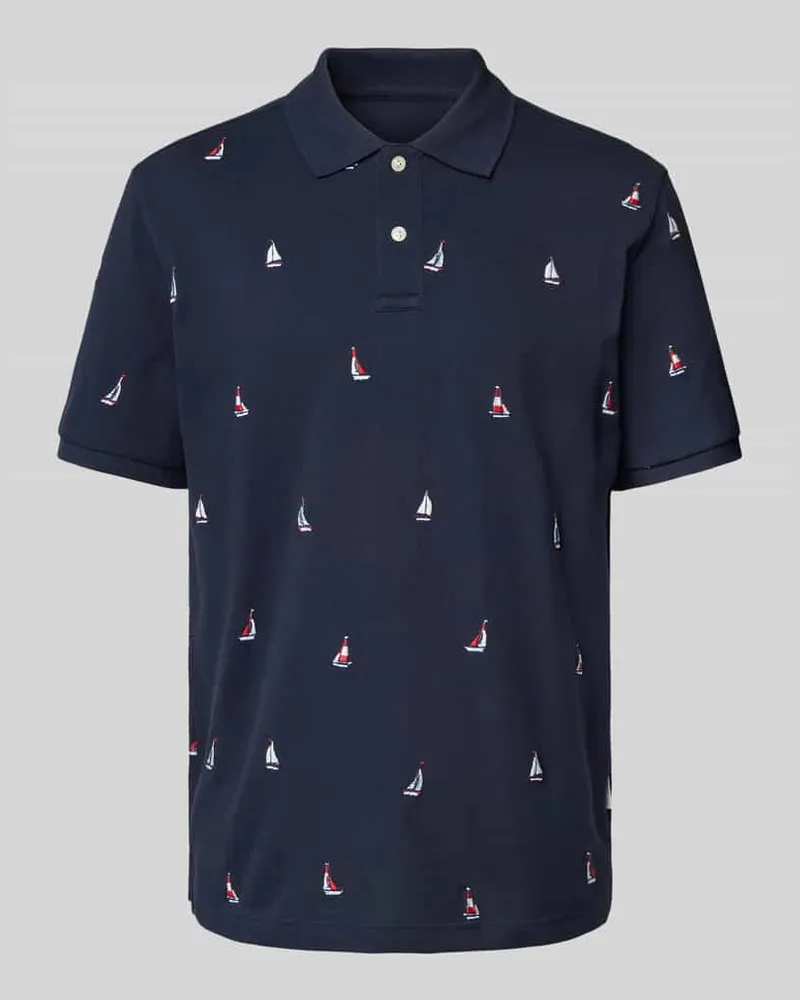 Gant Regular Fit Poloshirt mit Motiv-Stitching 