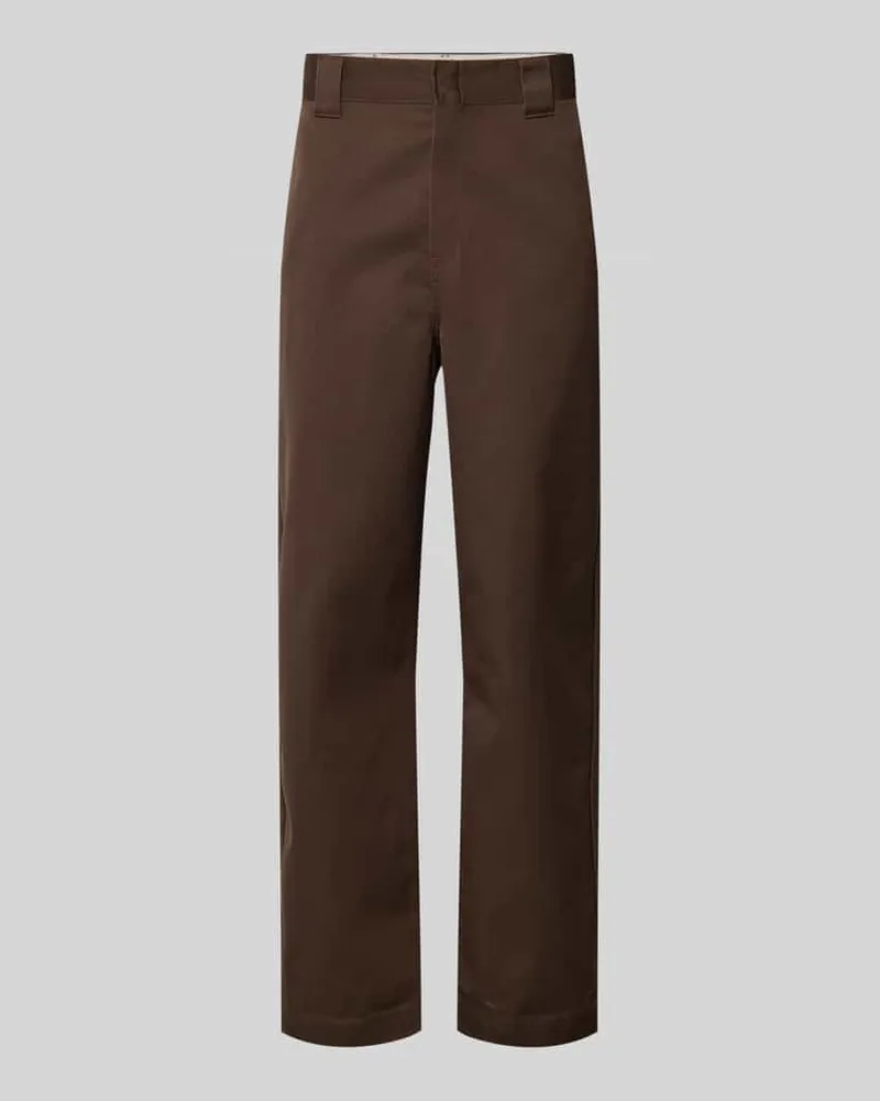 Carhartt WIP Hose mit Gesäßtaschen Modell 'Denison Dunkelbraun