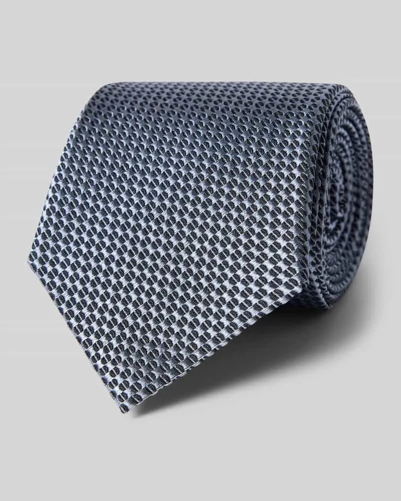 Blick Seidenkrawatte mit Strukturmuster (7,5 cm Bordeaux