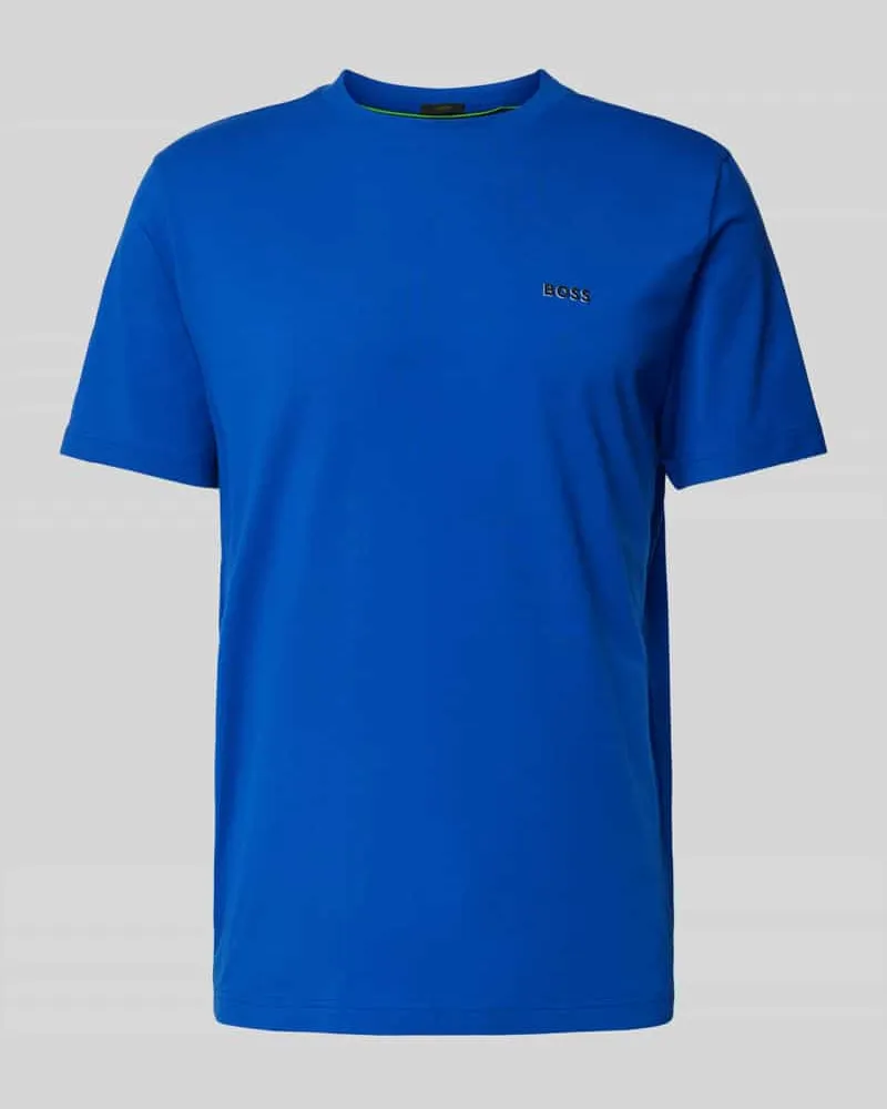HUGO BOSS T-Shirt mit Label-Print Royal