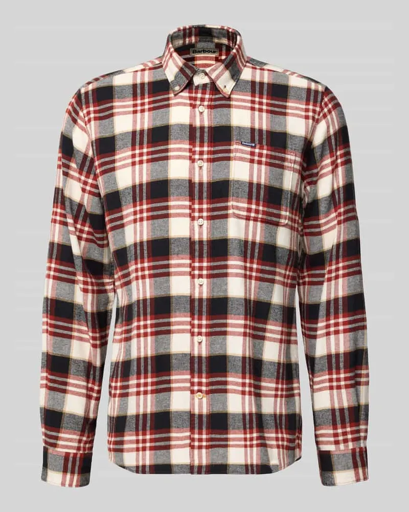 Barbour Slim Fit Freizeithemd aus reiner Baumwolle Rot