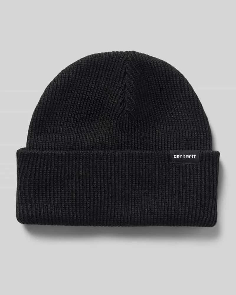 Carhartt WIP Beanie mit Label-Detail Modell 'GORDAN Black