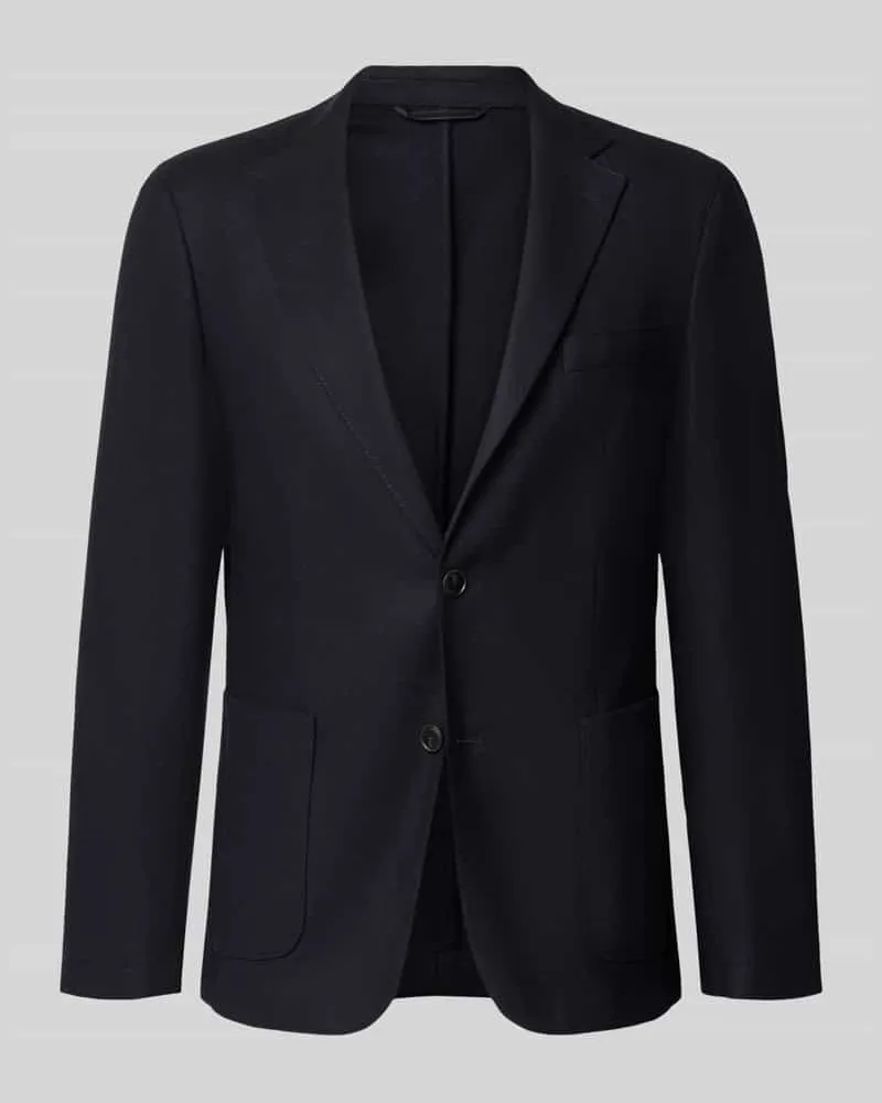 HUGO BOSS Slim Fit Sakko mit Schurwoll-Anteil Modell 'P-Hanry-WG-264 Marine