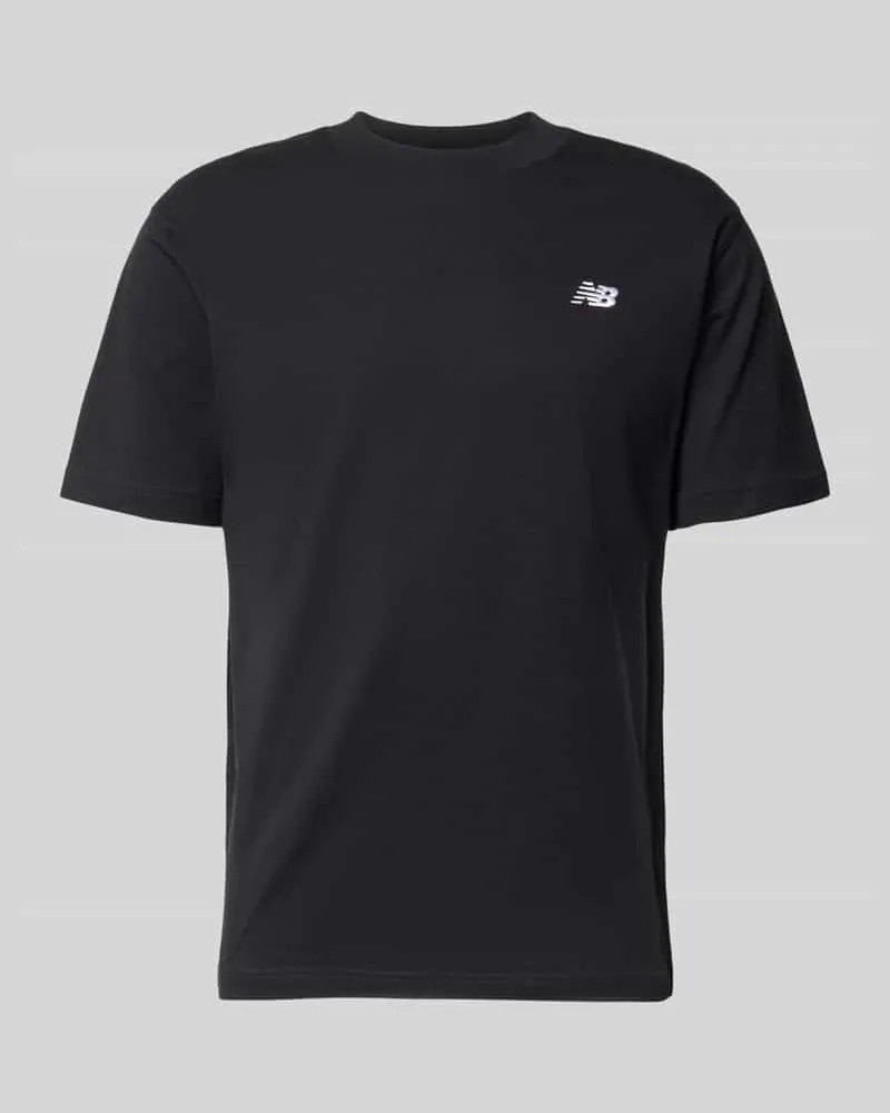 New Balance T-Shirt mit Logo und Rundhalsausschnitt Black