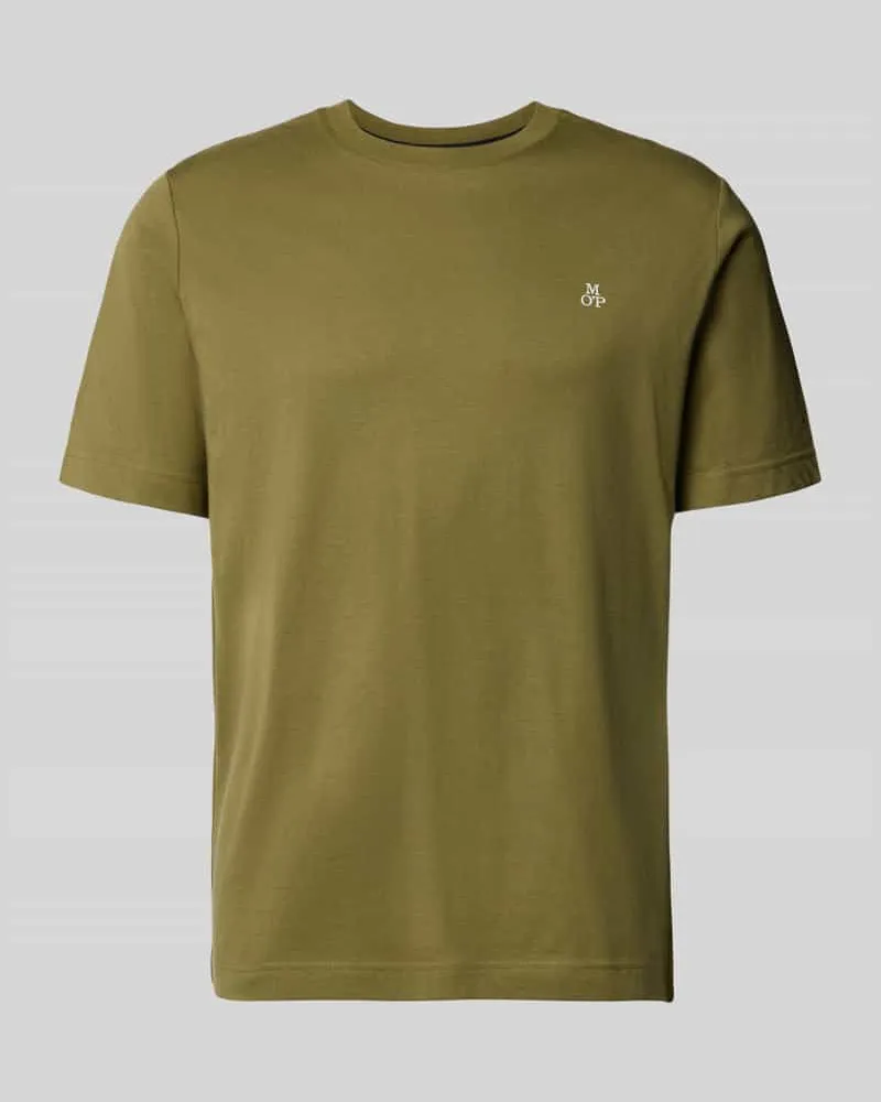Marc O'Polo Regular Fit T-Shirt aus reiner Baumwolle Oliv