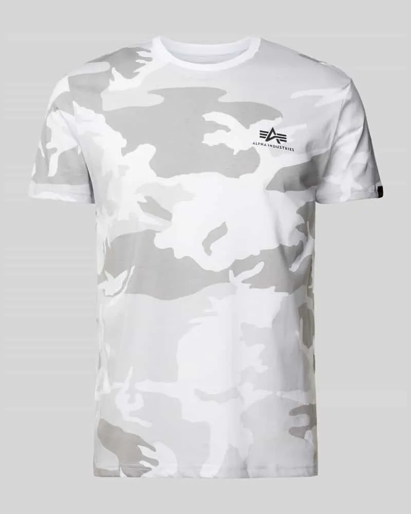 Alpha Industries T-Shirt mit Label-Print 