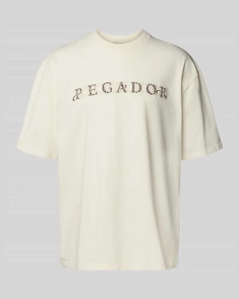 PEGADOR Oversized T-Shirt mit Label-Stitching Modell 'Zenor 