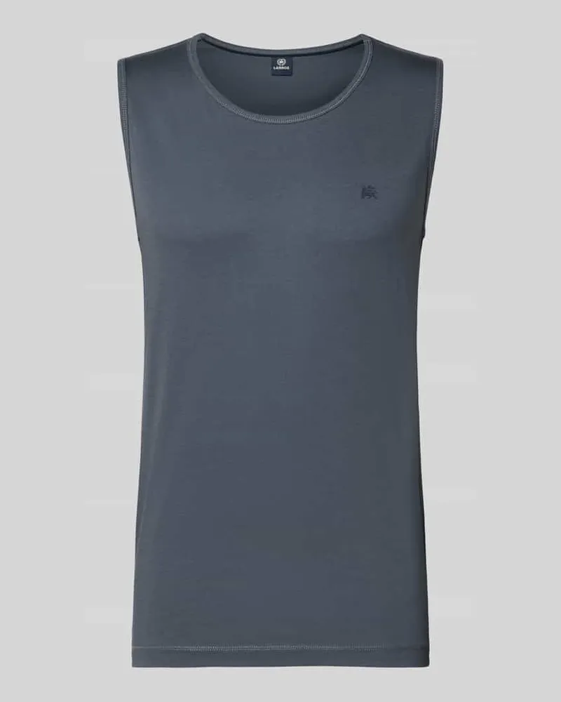 Lerros Tanktop mit Rundhalsausschnitt und Logo-Print Khaki