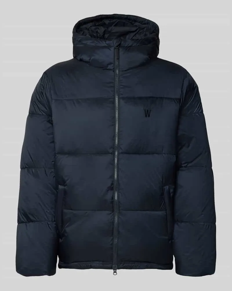 Wood Wood Steppjacke mit Kapuze Modell 'CLAUS PUFFER JACKET Marine