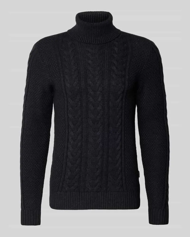 Blend Strickpullover mit Rollkragen Modell 'BASIM Black