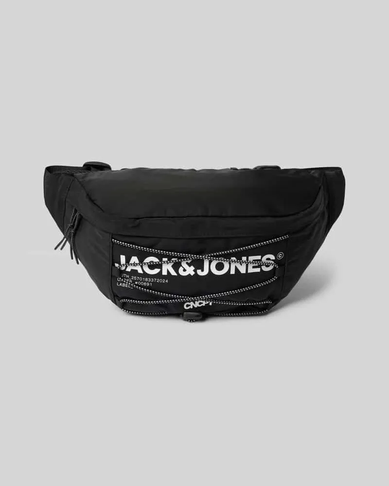 Jack & Jones Bauchtasche mit Label-Print Modell 'JACZITRUS Black