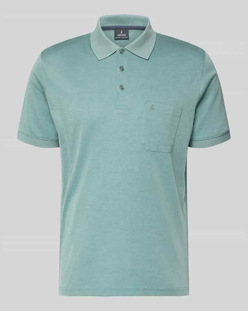 Ragman Relaxed Fit Poloshirt aus Baumwoll-Mix Mint